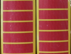 耐高温三角标签红色美纹胶  4*12mm